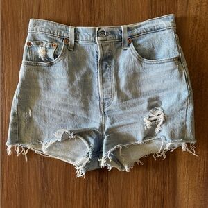 Levi’s Ribcage Denim Shorts